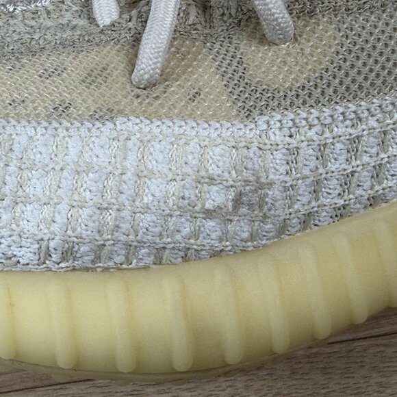 Adidas Yeezy Boost 350 V2 Natural Shoes Mens Size 10.5 Cream Sneakers FZ5246 - Picture 4 of 15